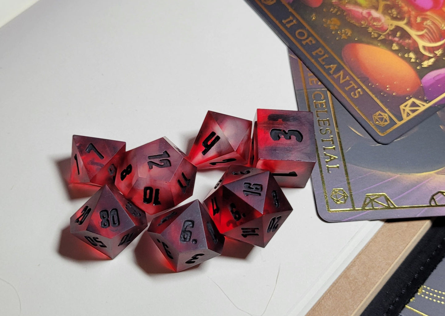 Phylactery Dice / TTRPG / Handmade Artisan Resin Sharp Dice