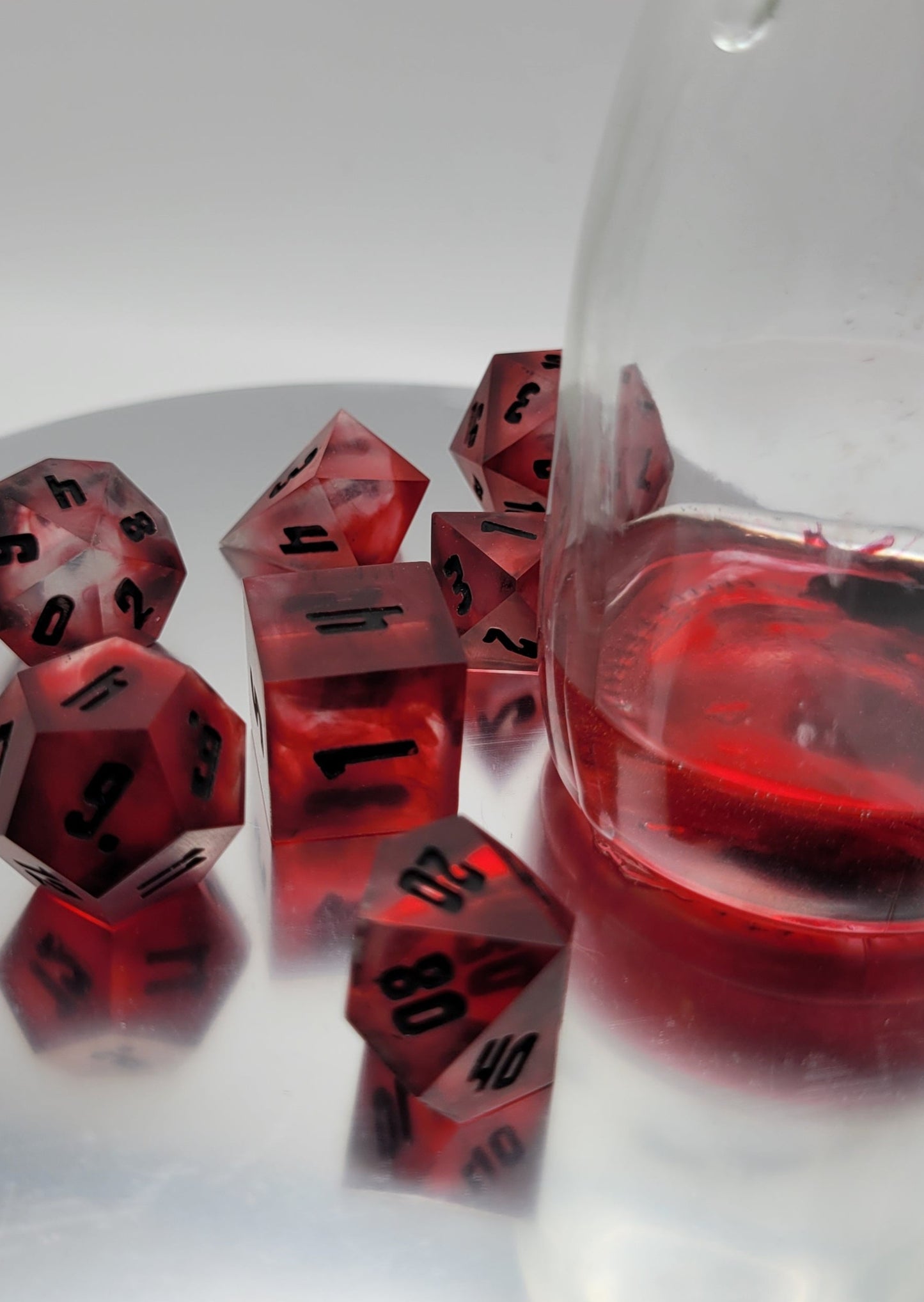 Phylactery Dice / TTRPG / Handmade Artisan Resin Sharp Dice