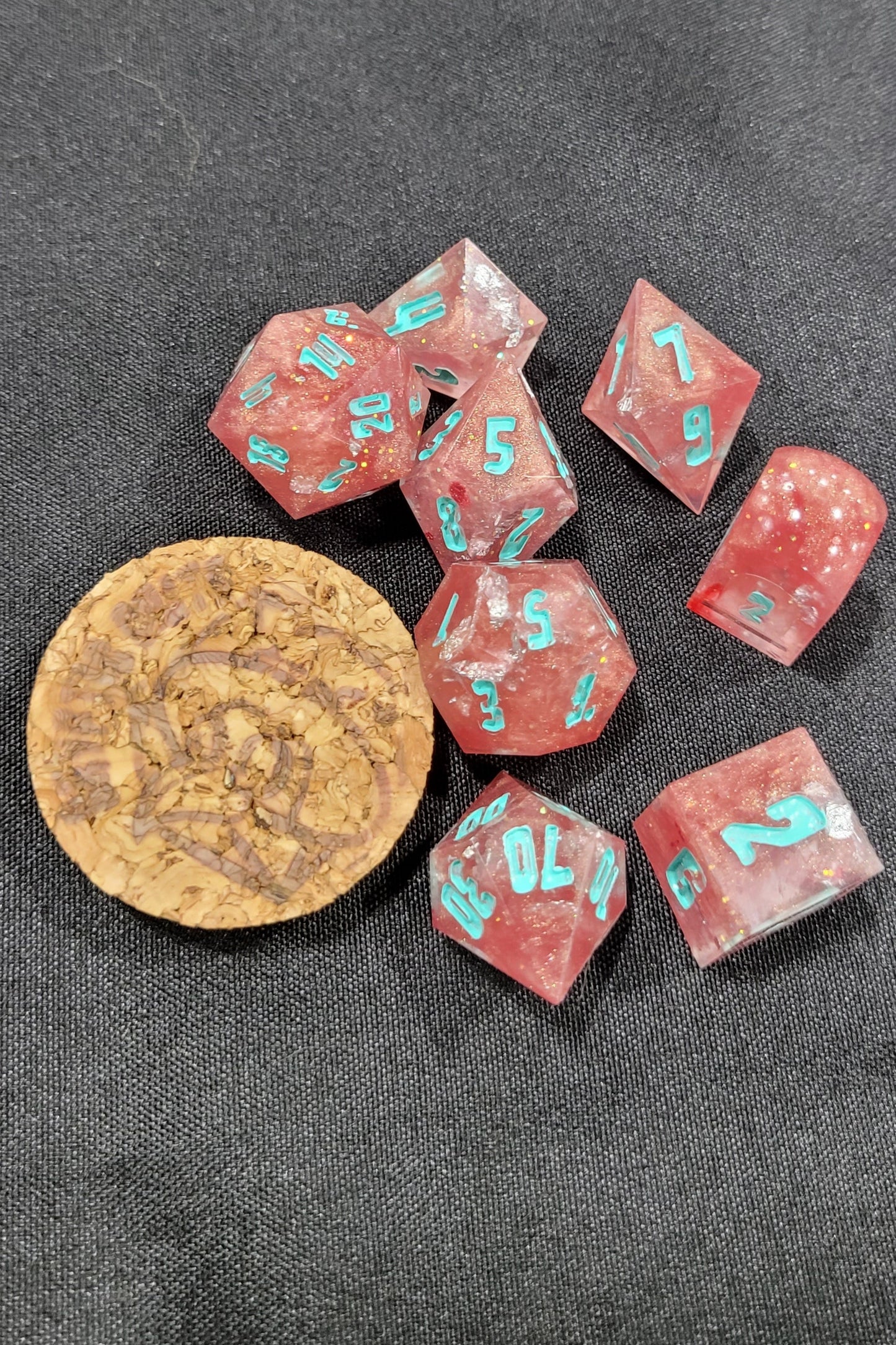 Poison Girl / TTRPG / Handmade Artisan Resin Sharp Dice