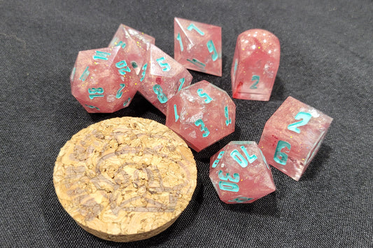 Poison Girl / TTRPG / Handmade Artisan Resin Sharp Dice