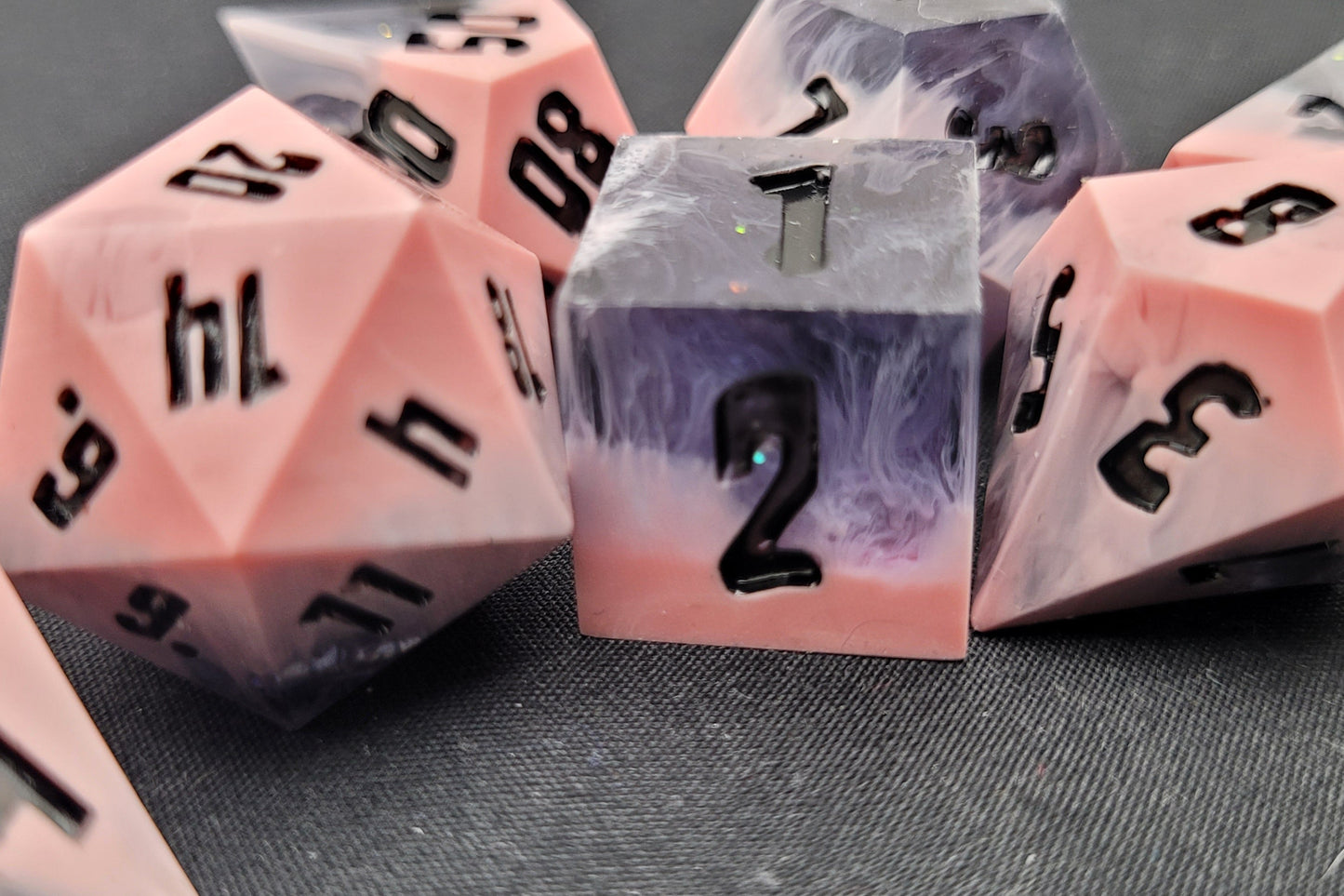 The Caucasity / TTRPG / Handmade Artisan Resin Sharp Dice