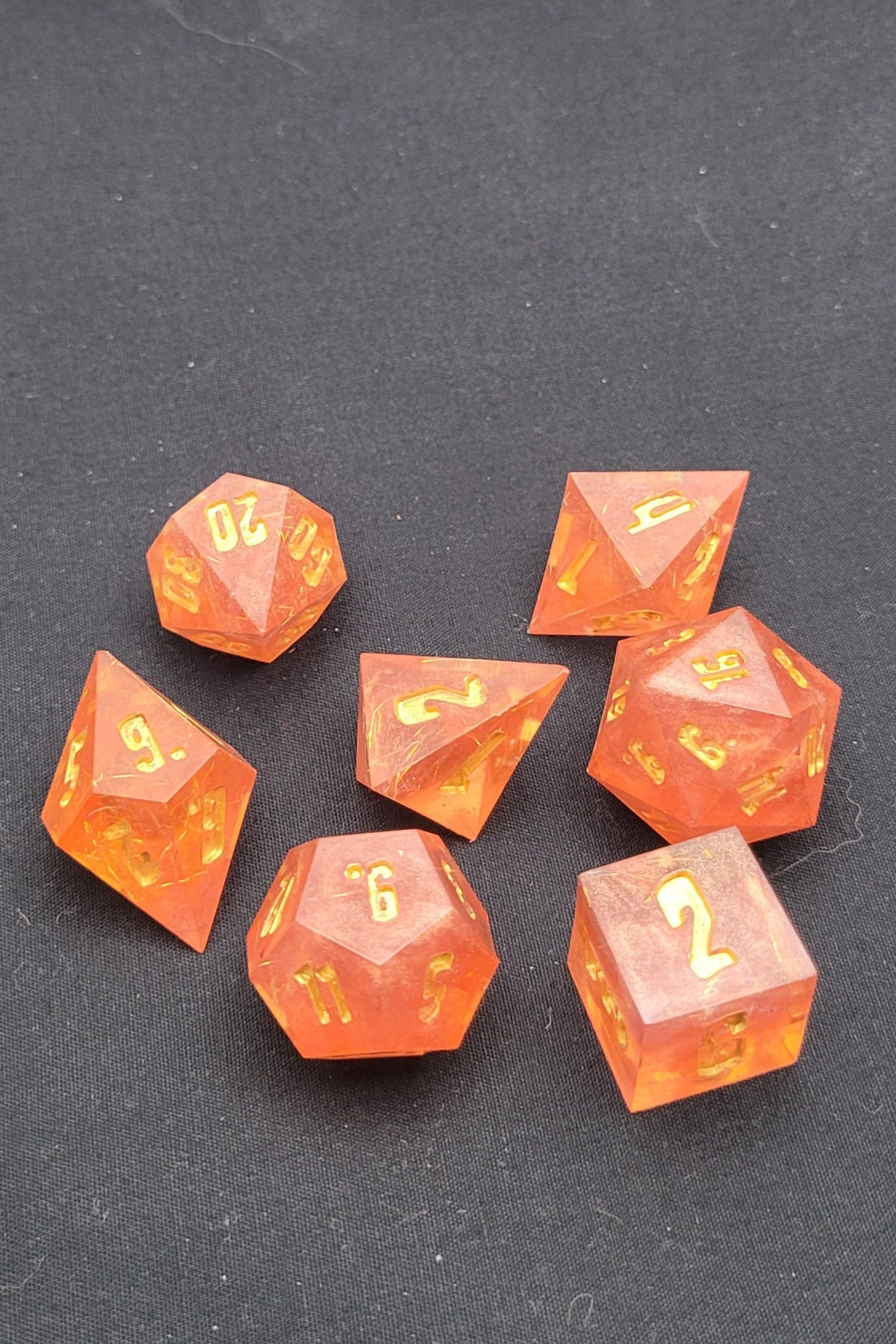 Azeyma's Delight / TTRPG / Handmade Artisan Resin Sharp Dice