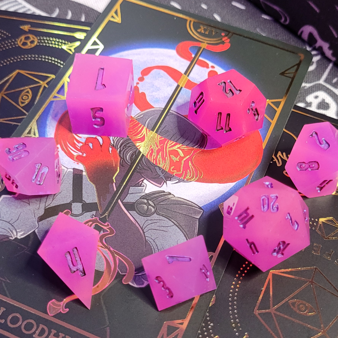 Barbra Yaga / TTRPG / Handmade Artisan Resin Sharp Dice