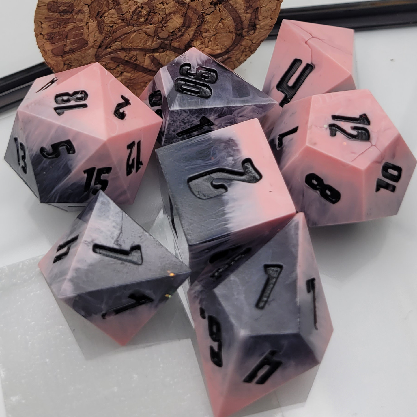 The Caucasity / TTRPG / Handmade Artisan Resin Sharp Dice