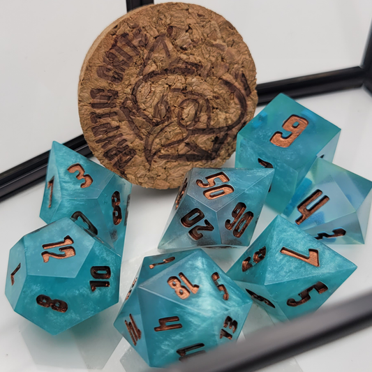 Haunted by the Sea / TTRPG / Handmade Artisan Resin Sharp Dice