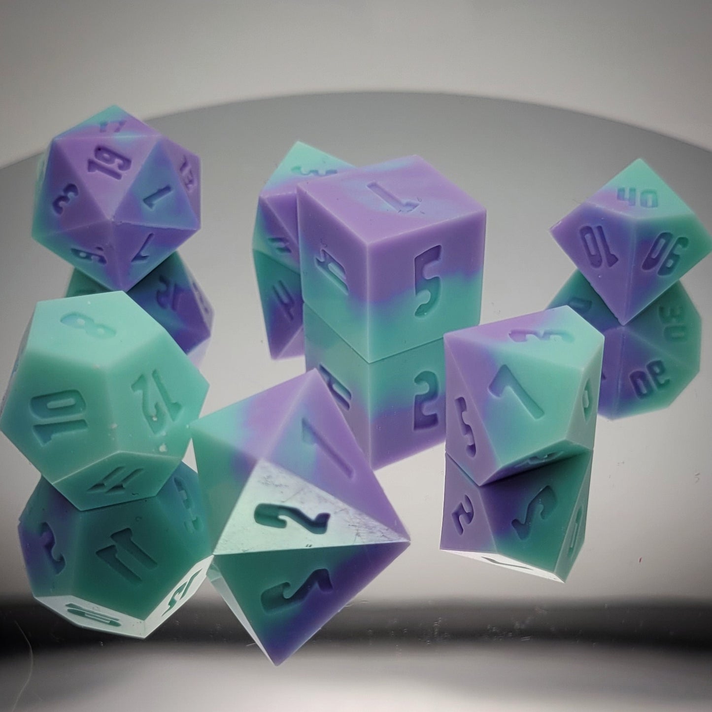 Helios / TTRPG / Handmade Artisan Resin Sharp Dice