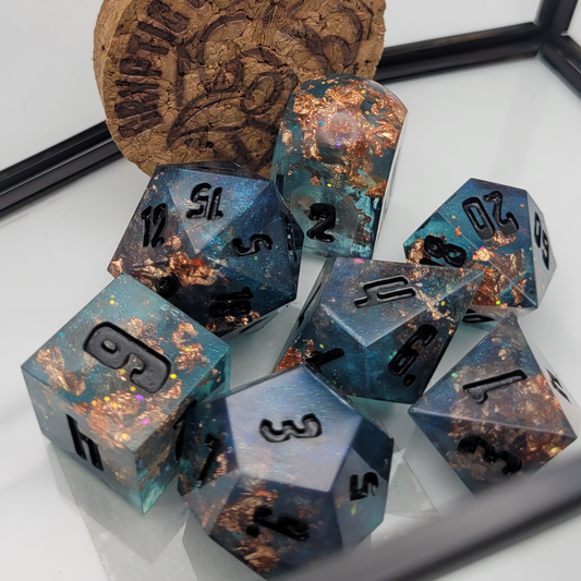 Kaisarion / TTRPG / Handmade Artisan Resin Sharp Dice