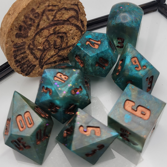 Kersarion / TTRPG / Handmade Artisan Resin Sharp Dice