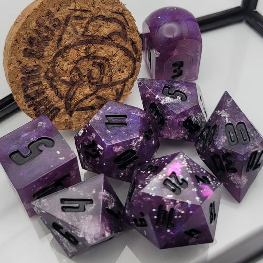 Satanized / TTRPG / Handmade Artisan Resin Sharp Dice