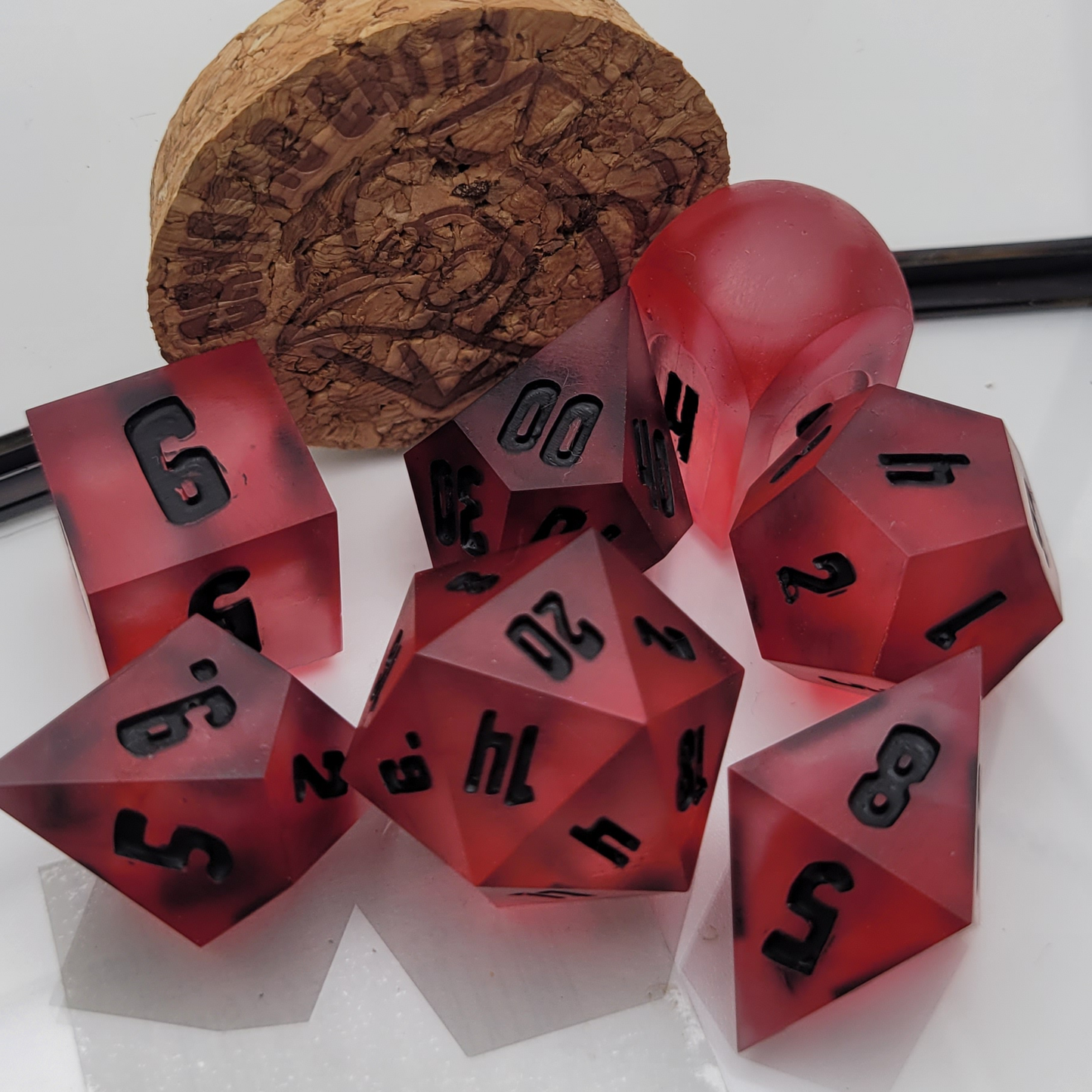 Phylactery Dice / TTRPG / Handmade Artisan Resin Sharp Dice