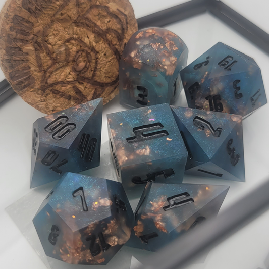 Kaisarion / TTRPG / Handmade Artisan Resin Sharp Dice